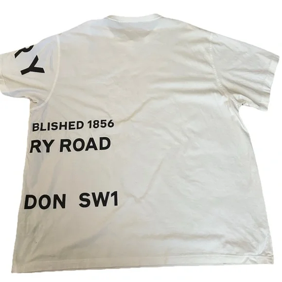 Burberry White Graphic Horseferry T-Shirt - Main Image